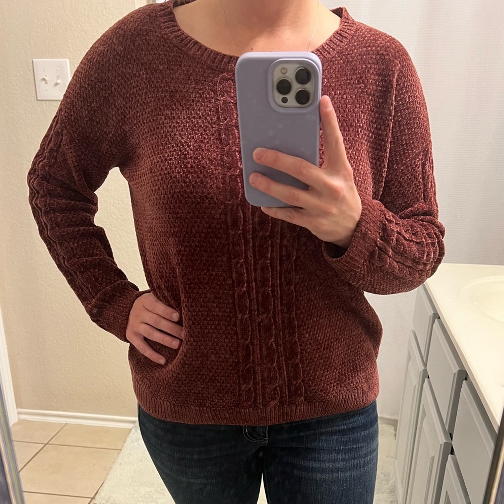 Maroon sweater; only worn a couple times
